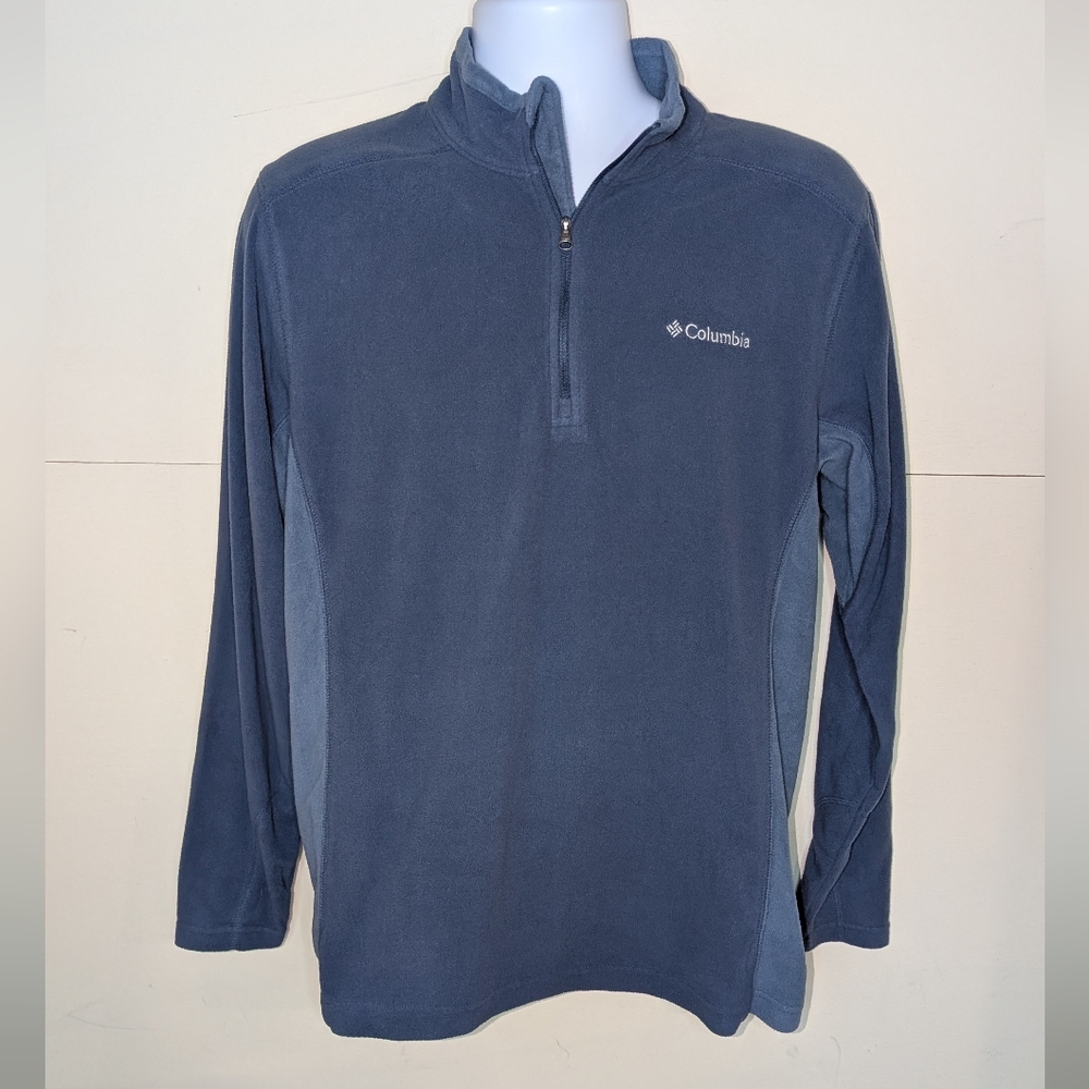 Columbia Lightweight Fleece Pull Over Quarter Zip in Blue